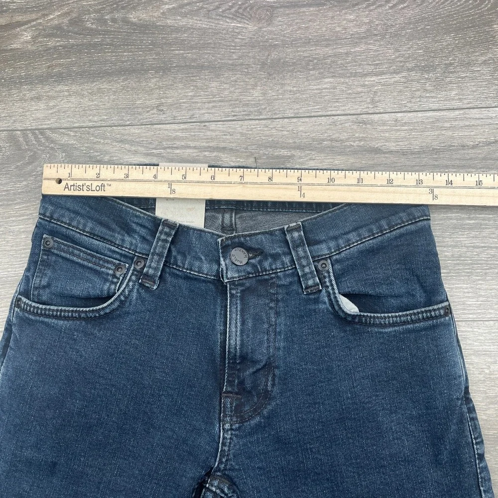 Nudie Jeans Tight Terry Mens 27x28 Blue Slim Skinny Stretch Grunge Organic New
